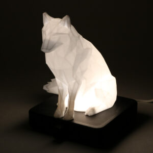 Lampe Loup low poly